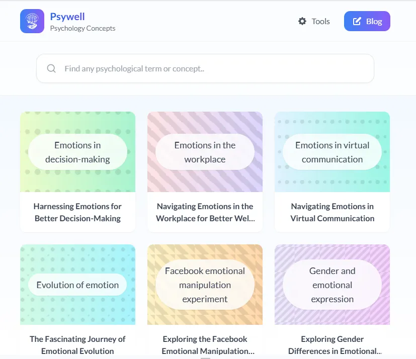Psychological Concepts